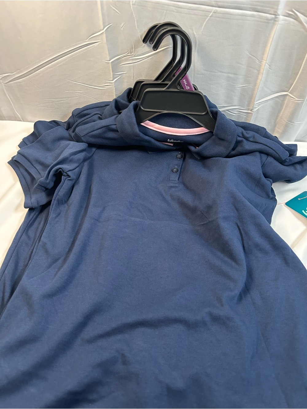 wonder nation Navy Blue Girls' Polo Shirt (3ct bundle) size2X (18)